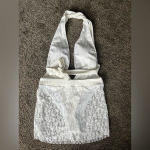 Ivory womens swim bathing suit set size large